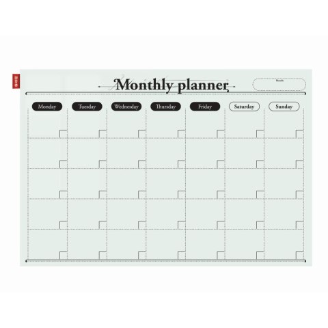 Tablica suchościeralna planer miesięczny [mm:] 600x900 Memobe