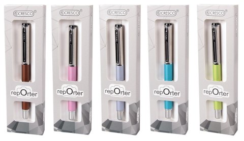 Pióro kulkowe 5907464220577 REPORTER PASTEL wkład niebieskie Cresco