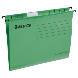 Teczka zawieszkowa A4 standardowe zielony karton 210g Esselte (90318)