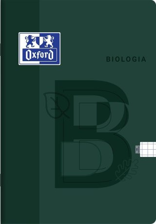 Zeszyt tematyczny A5 biologia 60k. 90g krata Oxford (400175637)