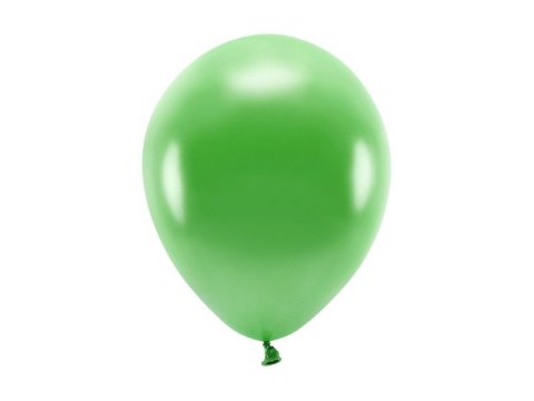 Balon gumowy Metalizowane Eco Balloons zielony 260mm Partydeco (ECO26M-101)