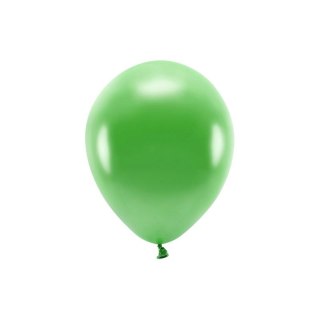 Balon gumowy Metalizowane Eco Balloons zielony 260mm Partydeco (ECO26M-101)