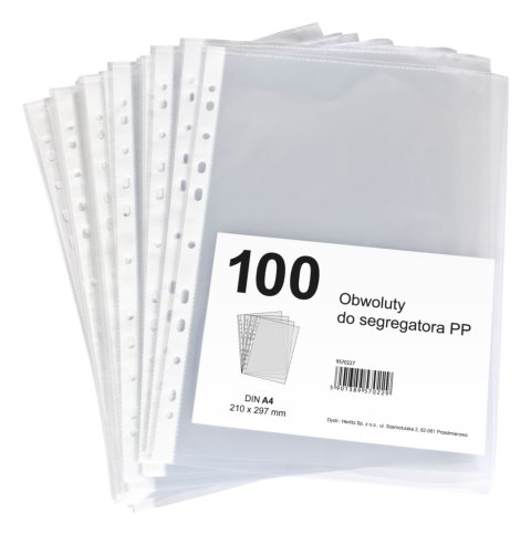 Koszulki na dokumenty Teca 9570227 groszkowe A4 kolor: przezroczysty typu U 45 mic. Herlitz (300022641)