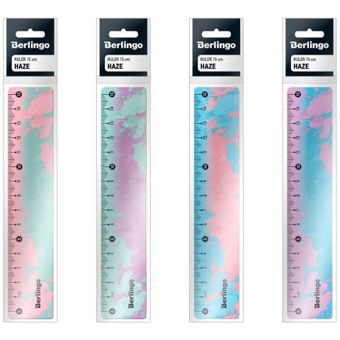 Linijka plastik Haze 15cm Berlingo (4260709085227)
