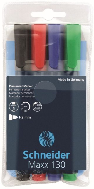 Marker permanentny Maxx 130 wkład mix 1-3mm okrągła końcówka Schneider (SR113094)