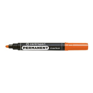 Marker permanentny wkład pomarańczowy 2,5mm okrągła końcówka Centropen (8566)