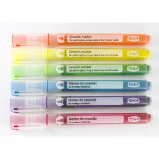 Marker specjalistyczny do ceramiki wkład mix 1,0mm Toma