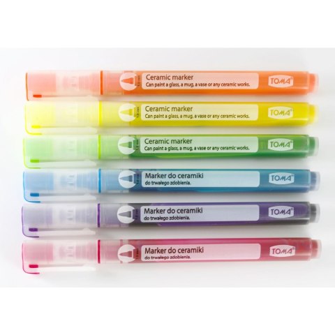Marker specjalistyczny do ceramiki wkład mix 1,0mm Toma