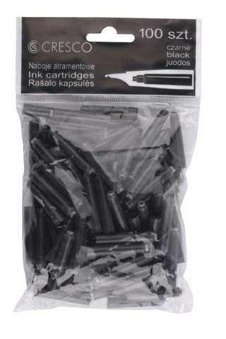 Naboje krótkie 100 szt - woreczek czarne Cresco (080019)