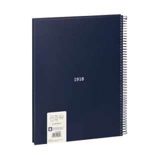 Kołozeszyt (kołonotatnik) A4 1918 niebieski 80k. 95g kratka Milan (57143E80B)