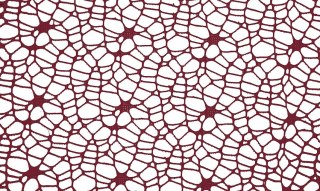 Ozdoba materiałowa Craft-Fun Series siatka koronkowa ciemnoczerwona Titanum (25CR0331-19)