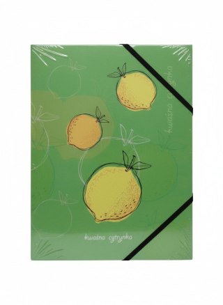 Teczka kartonowa na gumkę CYTRYNKA A4 mix Tetis (BT601-A1(96))