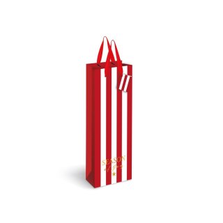 Torba prezentowa na butelkę BOŻE NARODZENIE [mm:] 130x360x 100 Interdruk (190G)