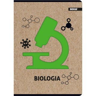 Zeszyt A5 Kraft Liner biologia 60k. 70g krata [mm:] 147x209 Beniamin