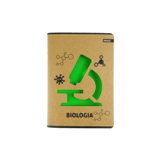 Zeszyt A5 Kraft Liner biologia 60k. 70g krata [mm:] 147x209 Beniamin