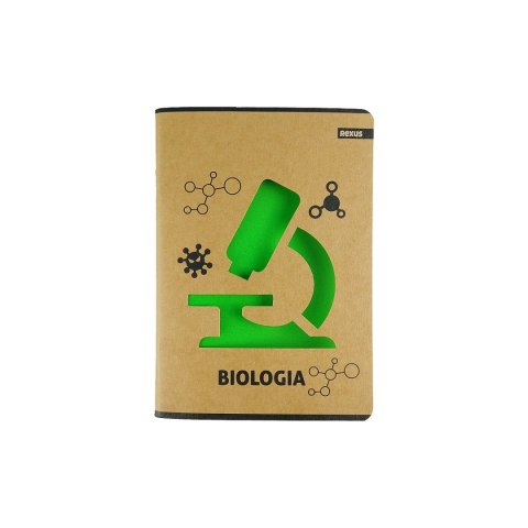 Zeszyt A5 Kraft Liner biologia 60k. 70g krata [mm:] 147x209 Beniamin
