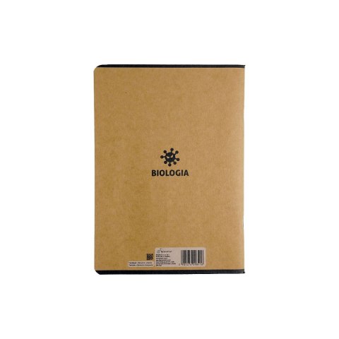 Zeszyt A5 Kraft Liner biologia 60k. 70g krata [mm:] 147x209 Beniamin