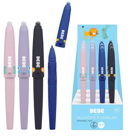 Długopis wymazywalny BB KIDS na skuwkę 5902277331854 wkład niebieski 0,7mm Bebe