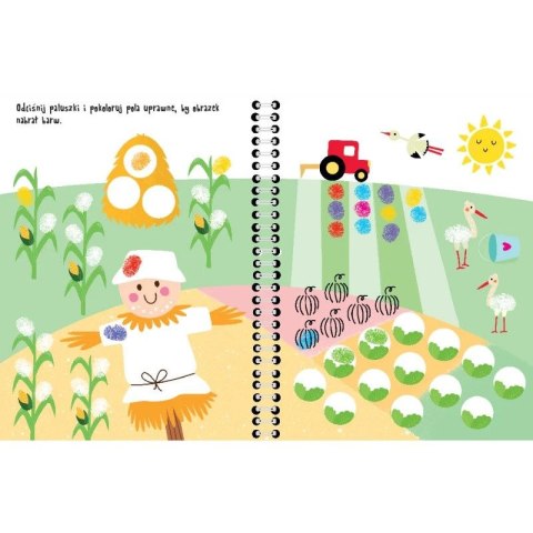 Książka dla dzieci Paluszkowe malowanki. W zagrodzie Aksjomat