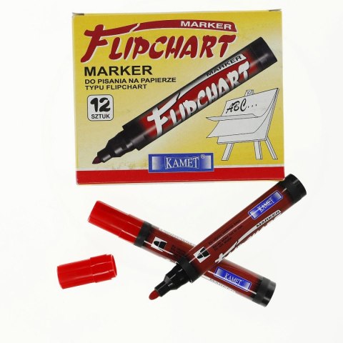 Marker do papieru wkład czerwony 0,2mm okrągła końcówka Kamet (K-2101)