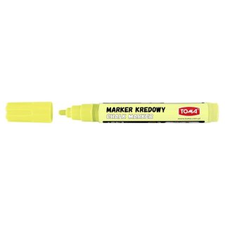 Marker specjalistyczny pastelowy żółty kredowy wkład żółty 4,5mm okrągła końcówka Toma (To-292)