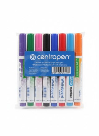 Marker suchościeralny 8559/8 wkład mix 2,5mm okrągła końcówka Centropen
