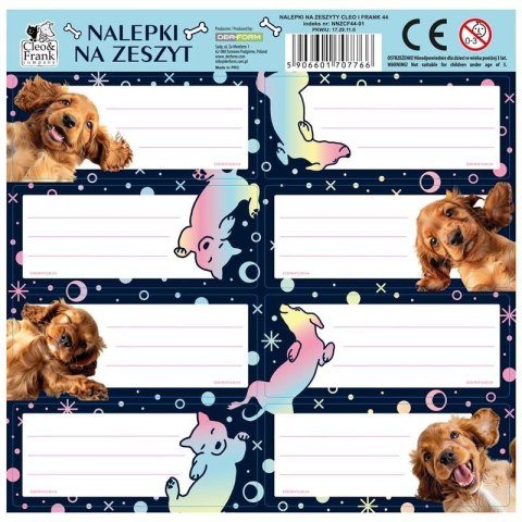 Naklejka na zeszyt Cleo i Frank Derform (NNZCF44)