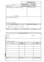 Druk samokopiujący A5 Likwidacja środka trwałego 100k. Stolgraf (M38)