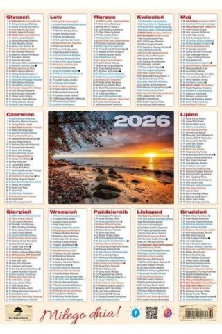 Kalendarz ścienny Plakietka B4 Pan Kalendarzyk (B4)