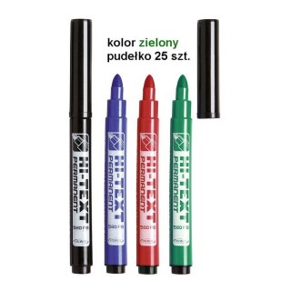Marker permanentny Hi-Text Midi 580/PB wkład zielony 6,0mm okrągła końcówka Fibracolor