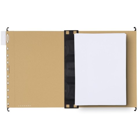 Teczka zawieszkowa A4 Vertic Ultimate z poszerzanym dnem 2 cm brązowy karton 320g Elba (100552068)