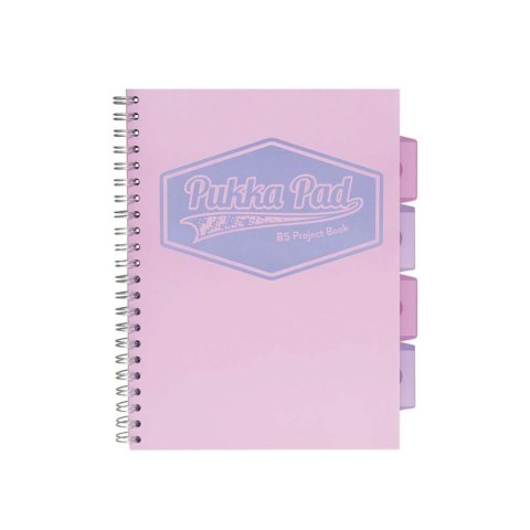 Kołozeszyt (kołonotatnik) B5 PROJECT BOOK Pastel krata Pukka (3032S(GN)-PST)
