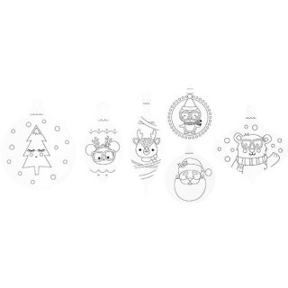 Ozdoba papierowa Craft-Fun Series zawieszka bombka do pokolorowania Titanum (176698B)