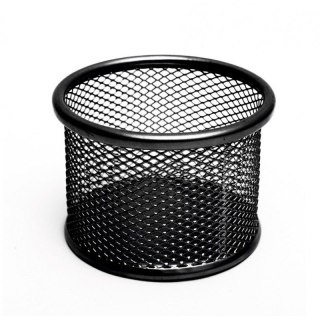 Przybornik na biurko czarny czarny metal Tres