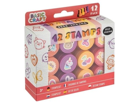 Zestaw pieczątek stemple samotuszujące Grafix (8918)