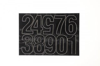 Cyfry samoprzylepne czarne Farro