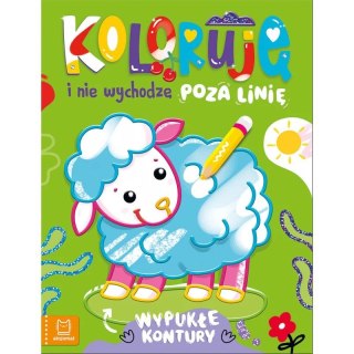 Książka dla dzieci Koloruję i nie wychodzę poza linię - z owieczką.