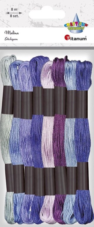 Mulina Craft-Fun Series tonacja fioletowa 8 kol. Titanum (21DT0514-3)