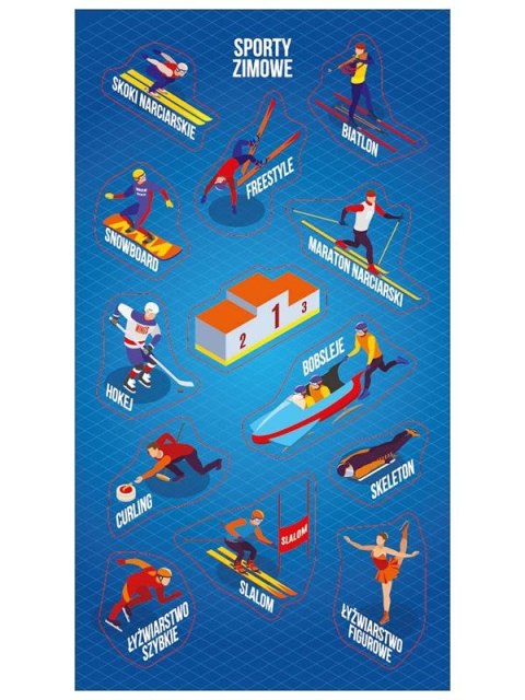 Naklejka (nalepka) sporty zimowe Ranok Creative