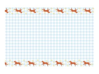 Obrus Kratka z końmi papier [mm:] 1800x1200 Partydeco (OBP3)