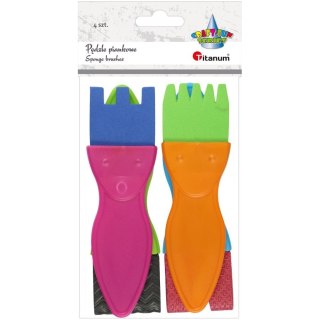 Pędzel Craft-Fun Series piankowe ze wzorami Titanum (22CH0827-1)