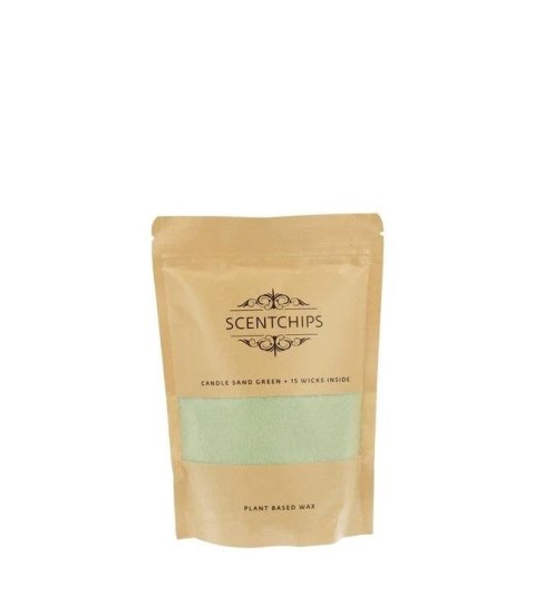 Świeca piaskowa 250g zielona Pavoncella (8716516204260)