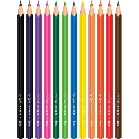 Kredki ołówkowe Tetiski Tetiski 12 kol. Tetis (KT003-AB)