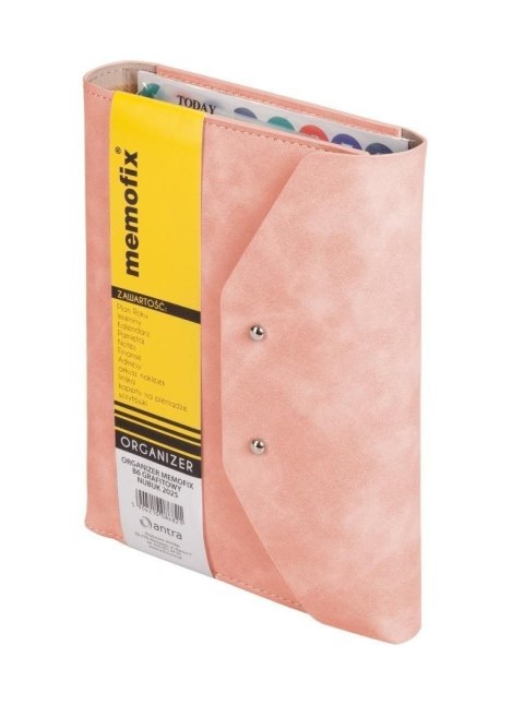 Organizer B6 B6 rózowy NUBUK różowy Antra