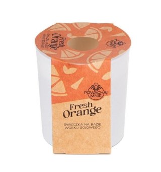 Świeczka ozdobna Powąchaj mnie Fresh orange biała 130ml Pavoncella (5906492907092)
