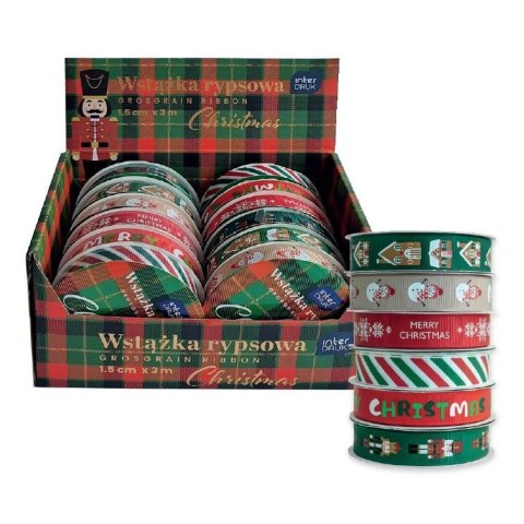 Wstążka CHRISTMAS 5902277354150x3 [mm x m] mix Interdruk (3m)