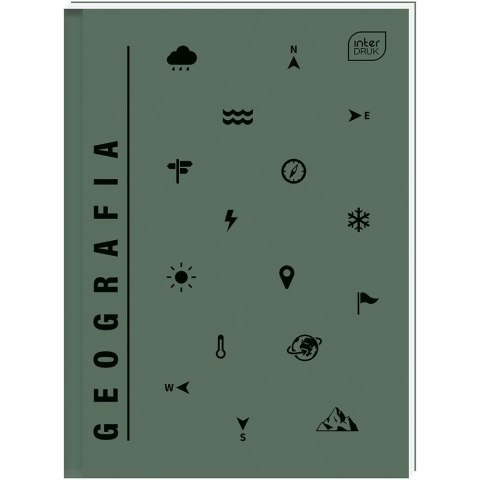 Brulion tematyczny A5 A5/ 80k 5902277332394 80k. 70g krata Interdruk (GEOGRAFIA)