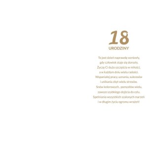 Kartka składana malowane Ab Card (ab cyferki)