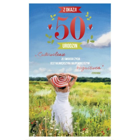 Kartka składana malowane Ab Card (ab cyferki)