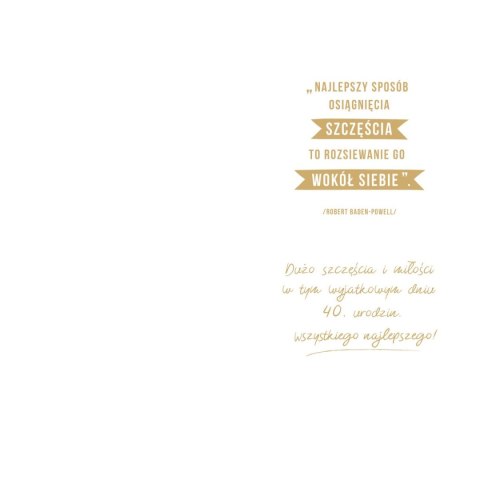 Kartka składana malowane Ab Card (ab cyferki)